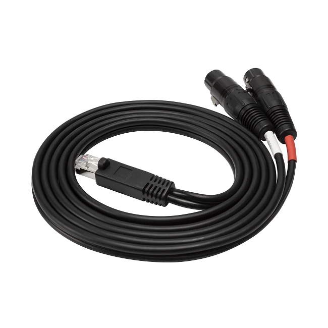 Ethernet RJ45 Male To 2 X XLR Female Cable