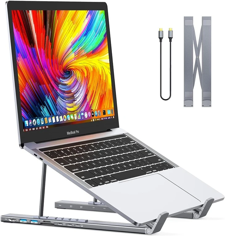 USB C Laptop Docking Station Stand