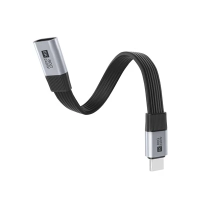 USB4 80Гбит/с, 8K, 60 Гц, 240 Вт, быстрая зарядка "папа-гнездо" USB-C, удлинительный кабель FPC